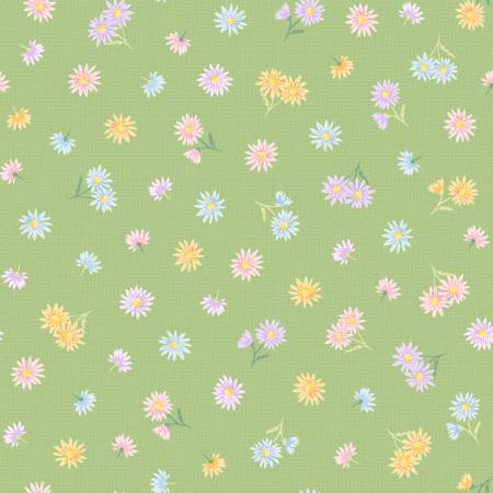 Green Tossed Floral