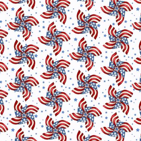 White/ Multi Pinwheel