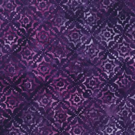 Purple Burst Tiles Batik