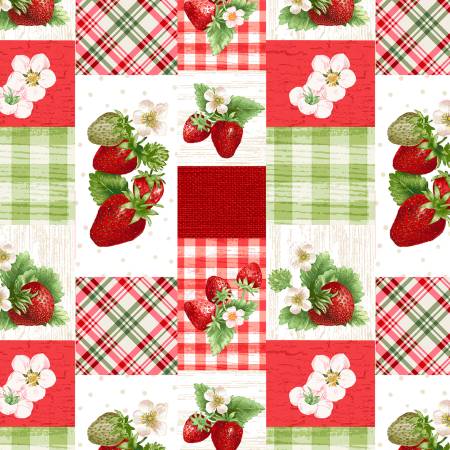 Red/Multi Strawberry Patch 6 Inch
