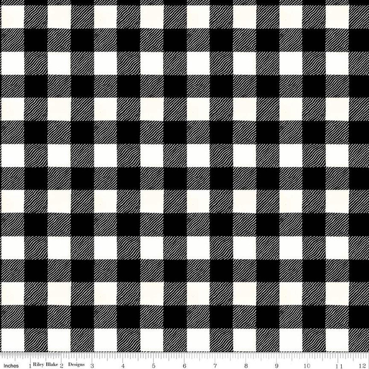 White As Snow Buffalo Plaid Black