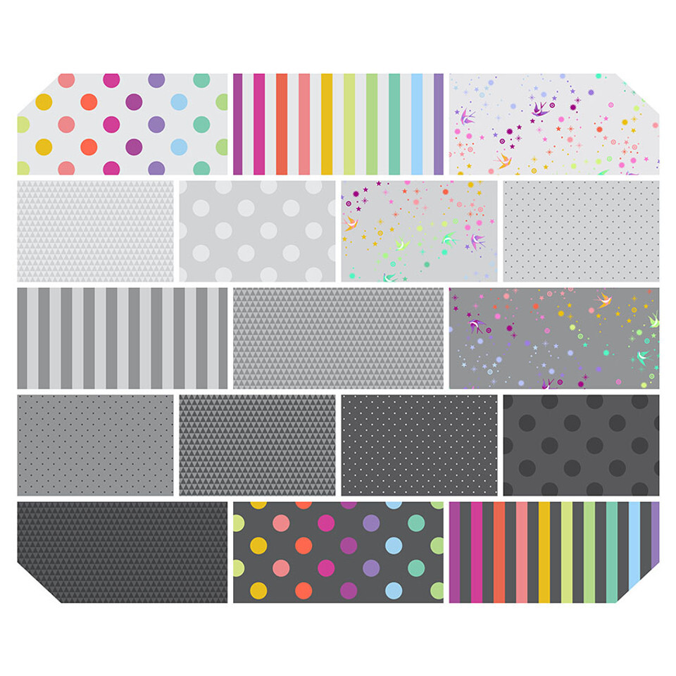 GRAYWORK 5" CHARM PACK-42PCS