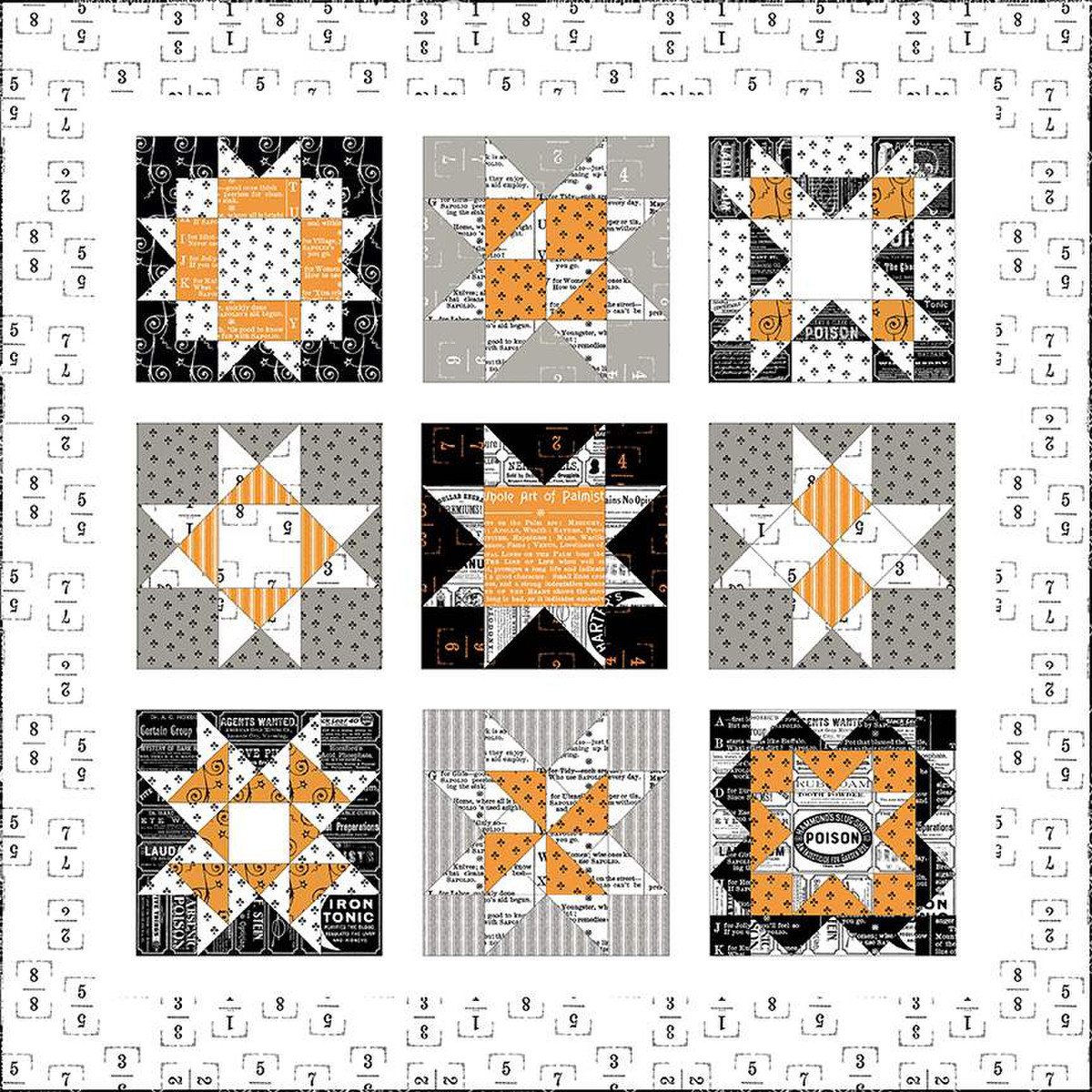 J. Wecker Frisch Star Sampler Quilt Pattern