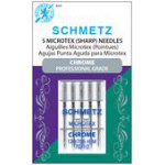 Schmetz Chrome Needles Microtex 70/10 Carded 5 Pack