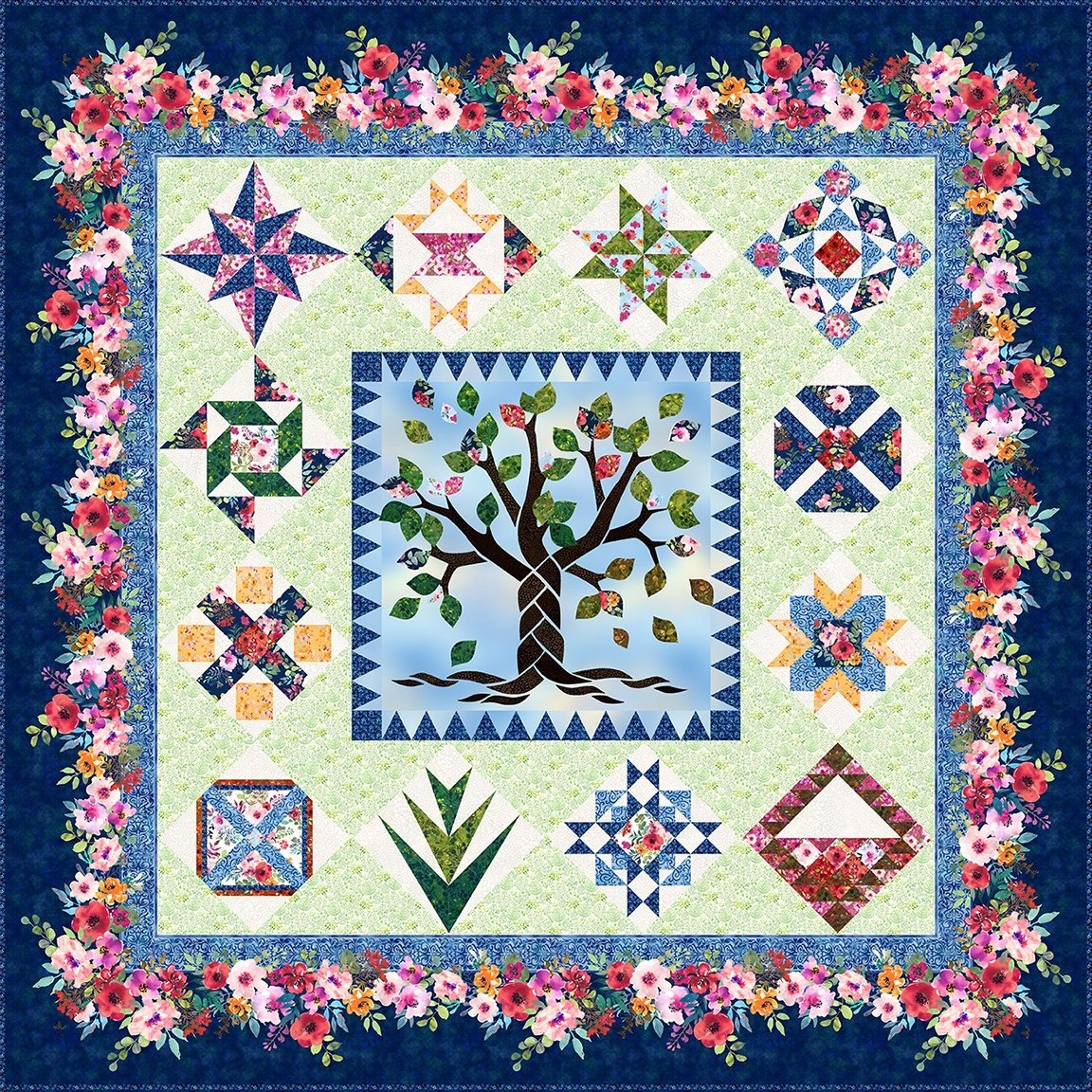 Women Who Bind us Together- A Family Tree of Faith Quilt