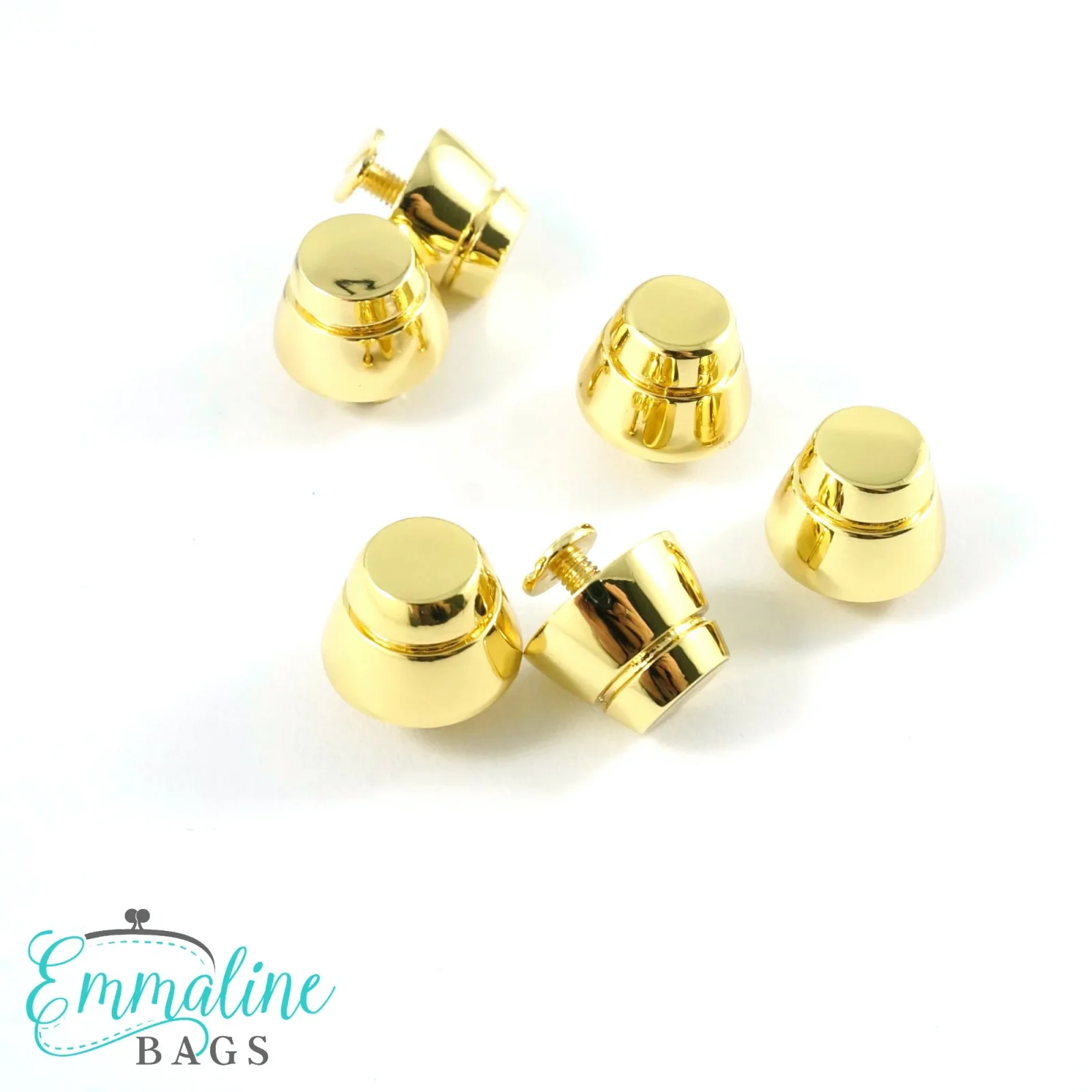 Premium Purse Feet: Size (6 pack) Gold